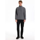 Jeep Dik Yaka Düz Antrasit Melanj Sweatshırt, 2XL, 5003261906, Antrasit Melanj, erkek
