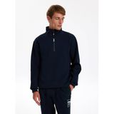 Jeep Dik Yaka Düz Sweatshırt, M, 5003262601, Lacivert, erkek