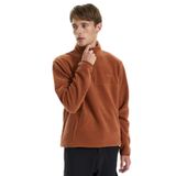 Jeep Dik Yaka Relaxed Polar Sweatshirt, S, 5003159979, Kiremit, erkek