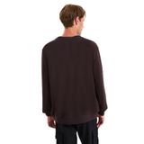 Jeep Erkek Bisiklet Yaka Baskılı Sweatshirt, Kahve, M Beden