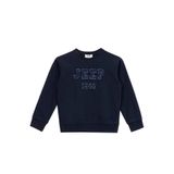 Jeep Erkek Çocuk Lacivert Baskılı Sweatshirt, 9-10 Yaş