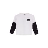 Jeep Erkek Çocuk Sweatshirt, Siyah-Ekru Blok Desenli, 7-8 Yaş