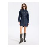 JEEP İndigo Denim Elbise, XL, 5003276533, INDIGO, Kadın