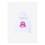 Jeep J4SG-SWT01 Ekru Kapüşonlu Relaxed Baskılı Kız Çocuk Sweatshirt