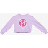 Jeep J4WG-SWT7551 Baskılı Lila Kız Çocuk Sweatshirt
