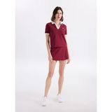 Jeep J6SL-SHT7167 - Vişne Bordo Kadın Lastikli Bel Relaxed Fit Şort Etek