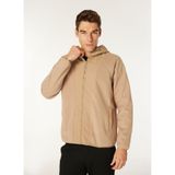 Jeep Kapüşonlu Relaxed Polar Sweatshirt, M, C4WM-SWT4268, Bej, erkek