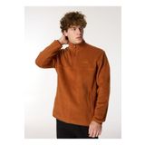 Jeep Kiremit Erkek Dik Yaka Relaxed Polar Sweatshirt C4WM-SWT4201