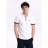 Jeep Kırık Beyaz Erkek Polo T-Shirt J4SM-TST7233 - 2XL