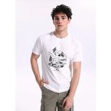 Jeep Kırık Beyaz Erkek Relaxed Baskılı T-Shirt J6SM-TST7420