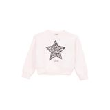 Jeep Kız Çocuk Yıldız Baskılı Sweatshirt, Ekru, 5-6 Yaş