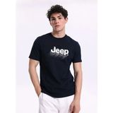 Jeep Lacivert Erkek Relaxed Baskılı T-Shirt J6SM-TST7307