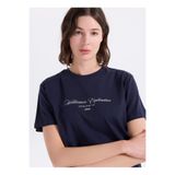 JEEP Lacivert Kadın Relaxed Baskılı T-Shirt J6SL-TST7112