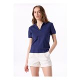 Jeep Lacivert Kadın Relaxed Düz Polo T-Shirt J5SL-TST7070