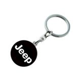 Jeep Logolu Metal Otomobil Anahtarlığı - Damla Baskılı