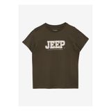 Jeep Nakışlı Haki Erkek Çocuk T-Shirt J5SB-TST7742