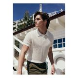 Jeep Polo Yaka Relaxed Melanj Kazak, L, 5003223040, Bej Melanj, Erkek