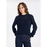 Jeep Relaxed Ajurlu Kazak, XS, 5003276339, Lacivert, Kadın