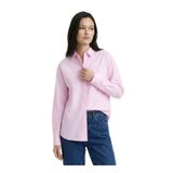 Jeep Relaxed Gömlek Yaka Nakışlı Gömlek, XL, 5003328379, Pembe, Kadın