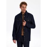 Jeep Relaxed Lacivert Erkek Denim Gömlek,Beden XXL