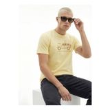 JEEP Sarı Erkek Relaxed Baskılı T-Shirt J6SM-TST7335