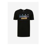 Jeep Siyah Erkek Bisiklet Yaka Relaxed Baskılı T-Shirt J4SM-TST7257