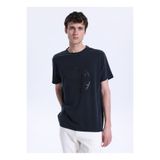 JEEP Siyah Erkek Relaxed Baskılı T-Shirt J6SM-TST7311