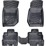 Jeep Wrangler Jk 4 Kapı 2006-2018 Havuzlu 3D Paspas - Siyah