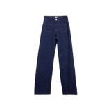 Jeep Yüksek Bel Düz Paça Bol Kesim Koyu İndigo Denim Pantolon, 28, 5003288035, Koyu İndigo, Kadın