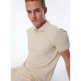 Jeep%100 Pamuk Polo T-Shirt J4Sm-Tst7234, S, 5003097336, Bej, Erkek