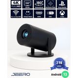Jeero HY300PRO Multimedia Ultra Hd 1080 Android 13 Projeksiyon Cihazı (Türkçe Menü) H713 Chipset - Gümüş