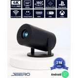 Jeero HY300PRO Multimedia Ultra Hd 1080 Pixel Android 12 Projeksiyon Cihazı (Türkçe Menü) - Siyah