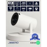 Jeero Hy300pro White 1080 Pixel Multimedia Ultra Hd Android 12 Projeksiyon Cihazı Türkçe Menü