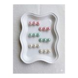 Jeevee 3 Set İncili Yan Toka - Pastel Renkli El Yapımı Şık Çocuk Ve Kadın Saç Aksesuarı