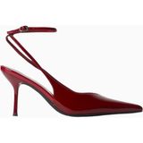 Jeffrey Campbell Kickit 95 Bordo Rugan, Sivri Burun Topuklu Kadın Ayakkabı