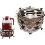 Jel Yakıtlı Osmanlı Ocağı 3 Parça Çelik Malzeme ile Çok Amaçlı Kullanım