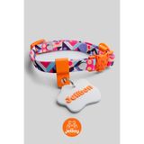 Jelilay Etnik Desenli, Charmlı, İsimlikli, Telefon Numarası Yazılı, Kedi Boyun Tasması (Safety Click)
