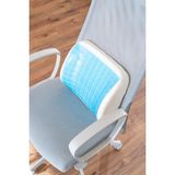 Jelli Ortopedik Visco Bel Yastığı Ofis Araba Koltuk Yastığı Serinleten Yastık 38X32X12 - 38 x 34 cm - Gri