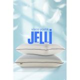 Jelli Ortopedik Visko Yastık - Soğuk Serinletici Jelli Visco Yastık - Soğuk Ortopedik Visko Yastık Beyaz