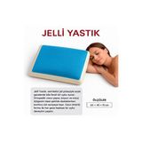 Jelli Yastık,yastık, Çift Taraflı,terletmeyen Ortopedik Yastık Serinleten Visco Yastık Jelli Yastık - 40 x 60 cm - Beyaz