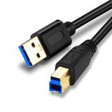 Jelly Tang USB 3.0 Kablo A Erkek - B Erkek 3Ft, Süper Hızlı USB 3.0 A-B/A Erkek - B Erkek Kablo - Tarayıcı, Yazıcılar, Masaüstü Harici Sabit Sürücüleri ve Daha Fazlası için (3Ft/1M)