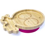 Jellyboon Bambu Ahtapot Vakumlu Tabak Bordo