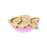 Jellyboon Bambu Balık Pembe Vakumlu Tabak