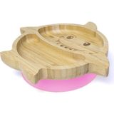 Jellyboon Bambu Köpek Balığı Pembe Vakumlu Tabak