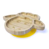 Jellyboon Bambu Kuzu Sarı Vakumlu Tabak