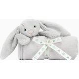 Jellycat Tavşan Figürlü Peluş Bebek Battaniyesi 70 cm - 56 x 70 cm - Gri