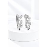jelux silver Gümüş 925 Ayar Zirkon Taşlı Başak Küpe