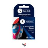Jenbol 5 cm 5 mt Kırmızı Kinesiyoloji Ağrı Bandı