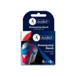 Jenbol Kinezyo Sporcu Bandı Ağrı Bandı 5 Metre X 5 Cm Kırmızı