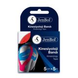 Jenbol Kinezyo Sporcu Bandı Ağrı Bandı 5 Metre X 5 Cm Turuncu